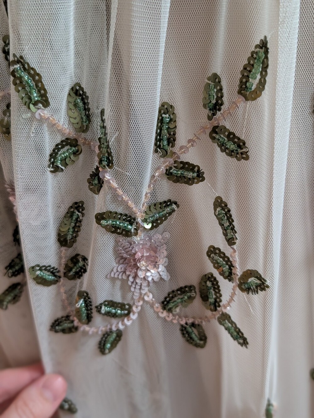 BHLDN x Adrianna Papell Samba Beaded Gown SIZE 10 - Picture 9 of 14